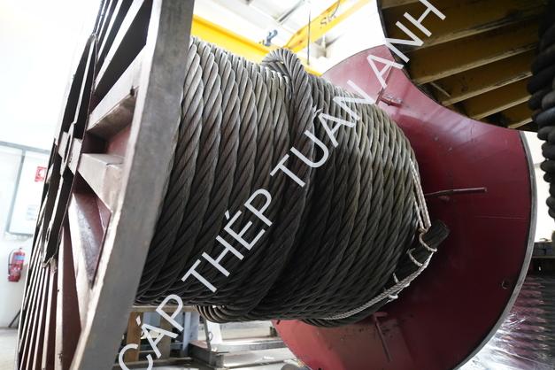 Cáp thép D32 6x36 lõi thép cáp thép phi 32mm IWRC